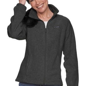 💫 Gray / Black Columbia Benton Springs Zip Fleece